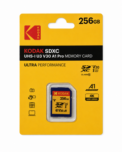 Kodak - Kodak 256GB UHS-I U3 V30 PRO SDXC Hafıza Kartı