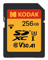 Kodak - Kodak 256GB UHS-I U3 V30 PRO SDXC Hafıza Kartı (1)