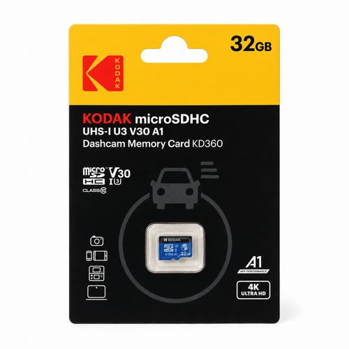 Kodak 32GB microSD UHS-I U3/V30/A1 Hafıza Kartı (KD360)