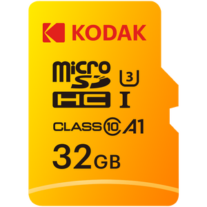 Kodak - Kodak 32GB microSD Ultra UHS-I U3/V30/A1 + SD Adaptör (Sarı) (1)