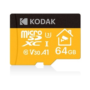 Kodak - Kodak 64GB microSD UHS-I U3/V30/A1 Hafıza Kartı (KI330) (1)