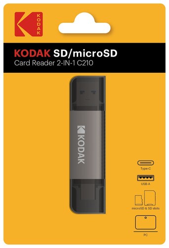 Kodak C210 USB 3.0 2-in-1 SD/MicroSD Kart Okuyucu