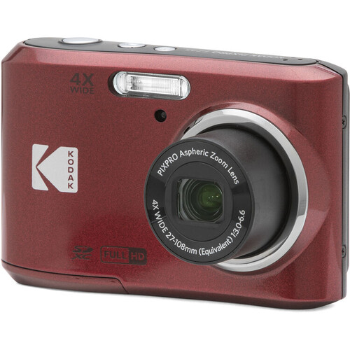 Kodak FZ45 Friendly Zoom 4x Kırmızı Dijital Fotoğraf Makinesi