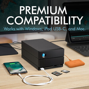 LaCie 20TB 2big Dock 2-Bay Thunderbolt 3 RAID Harici Harddisk - Thumbnail