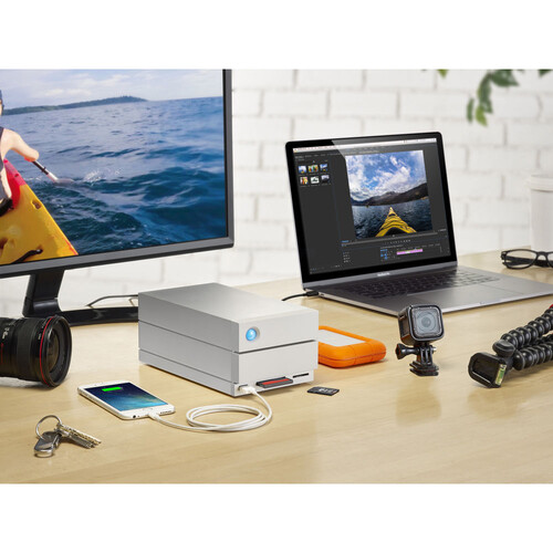 LaCie 20TB 2big Dock 2 Diskli Thunderbolt 3 RAID Dockin Station