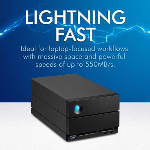 LaCie 28TB 2big Dock 2-Bay Thunderbolt 3 RAID Harici Harddisk