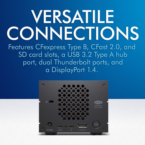 LaCie 28TB 2big Dock 2-Bay Thunderbolt 3 RAID Harici Harddisk