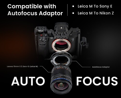 Laowa 15mm f/2 FE Zero-D Lens (Sony E)