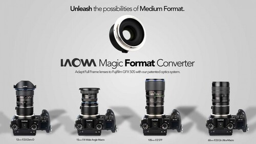 Laowa Magic Format Converter MFC (Canon EF - Fujifilm G Dönüştürücü)