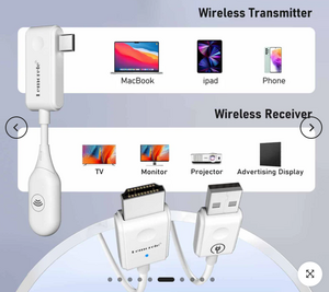 LEMORELE P10 1TX ve 1RX Kablosuz USB C HDMI Kiti - Thumbnail