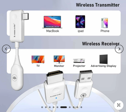 LEMORELE P10 1TX ve 1RX Kablosuz USB C HDMI Kiti