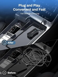 LEMORELE P80 Kablosuz CarPlay ve Android Auto Adaptörü - Thumbnail