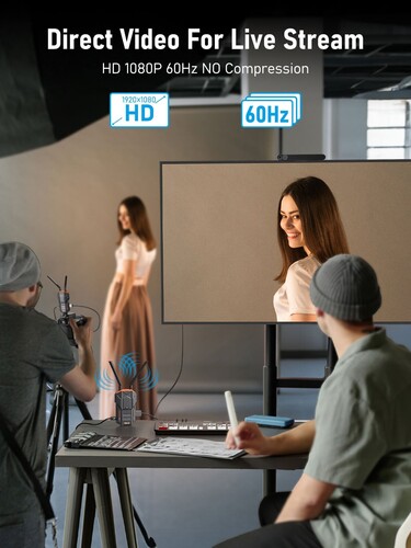 LEMORELE R100 1080P Kablosuz HDMI Görüntü Aktarım Kiti