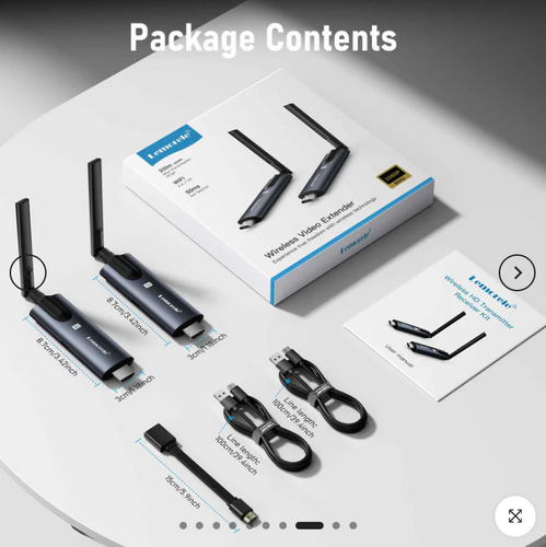LEMORELE R1000 1080P Kablosuz HDMI Görüntü Aktarım Kiti