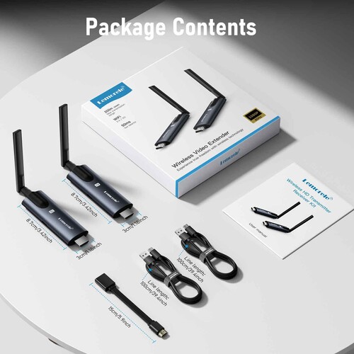 LEMORELE R1030 HDMI Kiti 1TX ve 1RX Ultra Uzun İletim Kablosuz Ultra Uzun İletim Kablosuz