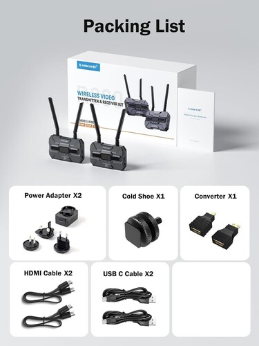 LEMORELE R200 Kablosuz HDMI Görüntü Aktarım Kiti