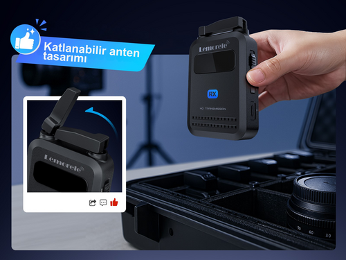 LEMORELE R5000 1080P Kablosuz HDMI Görüntü Aktarım Kiti
