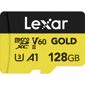 Lexar - Lexar 128GB 280 MB/s UHS-II / V60 / U3 MicroSD Hafıza Kartı (Gold Serisi)
