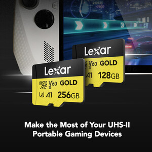 Lexar 128GB 280 MB/s UHS-II / V60 / U3 MicroSD Hafıza Kartı (Gold Serisi) - Thumbnail