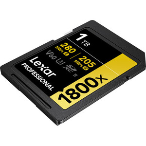 Lexar 1TB 280MB/s Profesyonel 1800x SDXC UHS-II V60 Hafıza Kartı (Gold Serisi) - Thumbnail