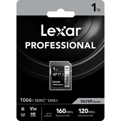 Lexar 1TB Professional 1066x UHS-I SDXC Hafıza Kartı (Silver Serisi)