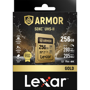 Lexar - Lexar 256GB 280MB/s ARMOR GOLD Serisi SDXC UHS-II Hafıza Kartı (1)