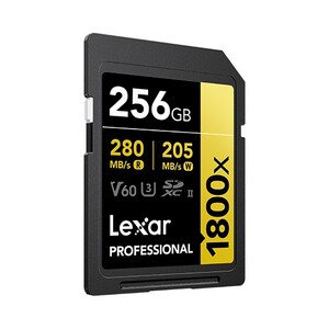 Lexar - Lexar 256GB 280MB/s Profesyonel 1800x SDXC UHS-II V60 Hafıza Kartı (Gold Serisi) (1)