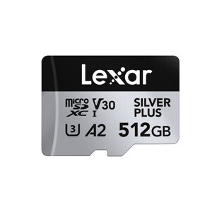 Lexar - Lexar 512GB 205 MB/s Silver Plus microSD UHS-I V30 Hafıza Kartı