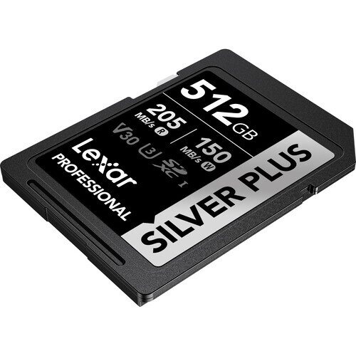 Lexar 512GB Silver Plus SD Hafıza Kartı