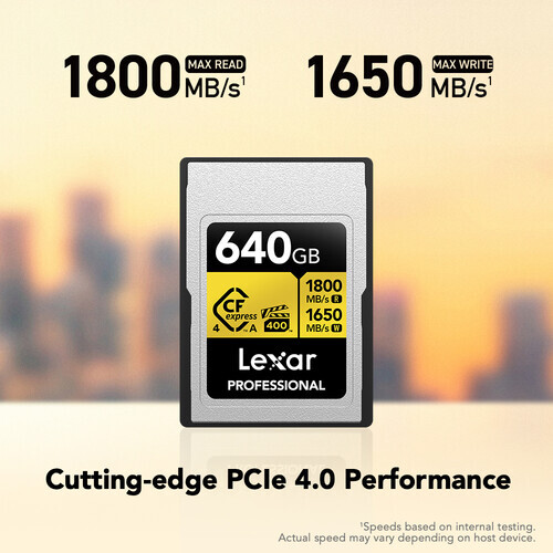 Lexar 640B Professional GOLD CFexpress 4.0 Type A Hafıza Kartı