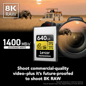 Lexar 640B Professional GOLD CFexpress 4.0 Type A Hafıza Kartı - Thumbnail
