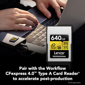 Lexar 640B Professional GOLD CFexpress 4.0 Type A Hafıza Kartı - Thumbnail