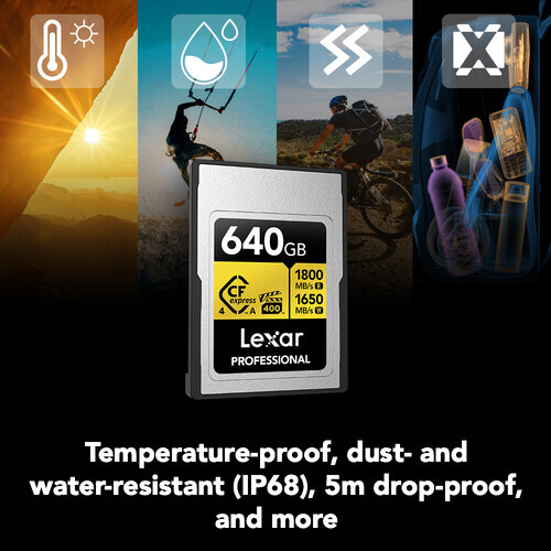 Lexar 640B Professional GOLD CFexpress 4.0 Type A Hafıza Kartı