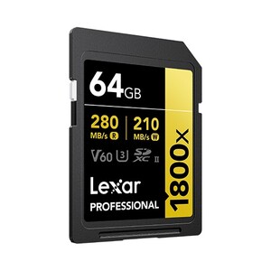 Lexar - Lexar 64GB 1800x Profesyonel UHS-II SDXC Hafıza Kartı (GOLD Serisi) (1)