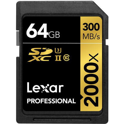 Lexar 64GB Profesyonel 2000x UHS-II SDXC Hafıza Kartı