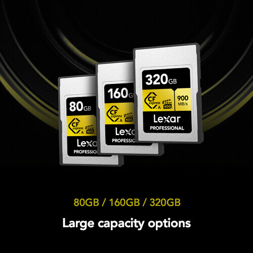 Lexar 320GB CFexpress Type A Gold Serisi Professional Hafıza Kartı