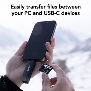 Lexar Dual-Slot USB-A/C SD/microSD Kart Okuyucu (LRW310X-BNBNG) - Thumbnail