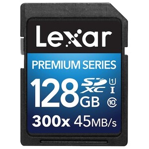 Lexar - Lexar Premium Series 128GB 300X UHS-I SD Hafıza Kart