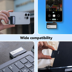 Lexar Professional Go External 2 TB Taşınabilir SSD + Type-C Hub (Siyah) - Thumbnail