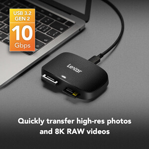 Lexar RW520 CFexpress Type-B/SD USB 3.2 Gen2 Kart Okuyucu - Thumbnail