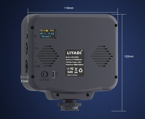 Liyadi - Liyadi 5009C Kamera Üstü LED RGB Video Işığı (1)