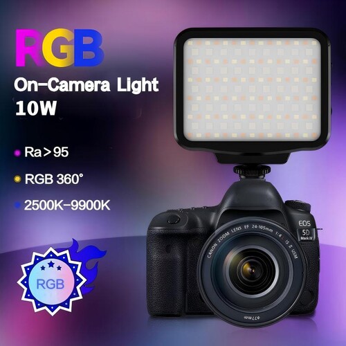 Liyadi 5009C Kamera Üstü LED RGB Video Işığı