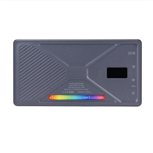 Liyadi LR225 Pro RGB Led Video Işığı Cep Boy Mini Fotoğraf Işığı 24 Efektli