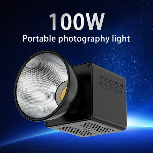 Liyadi S100 100W Bi-Color COB Led Işık AC Güç Adaptörlü