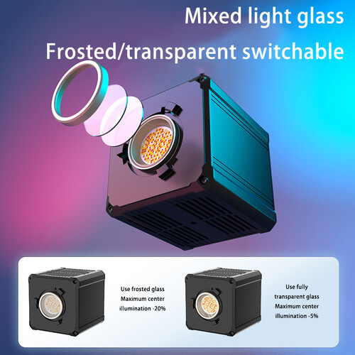 Liyadi S100 100W Bi-Color COB Led Işık AC Güç Adaptörlü