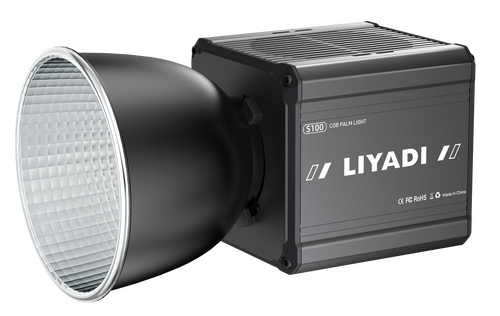 Liyadi S100 100W Bi-Color COB Led Işık AC Güç Adaptörlü