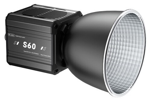 Liyadi S60 60W Bi-Color COB Led Işık AC Güç Adaptörlü