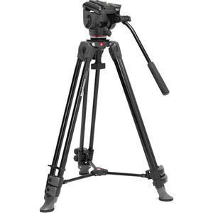 Manfrotto - Manfrotto 500X Fluid Head Alüminyum Video Tripod Kit