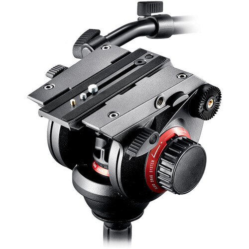 Manfrotto 535K, 504HD Fluid Video Başlıklı Karbon Profesyonel Tripod Kit