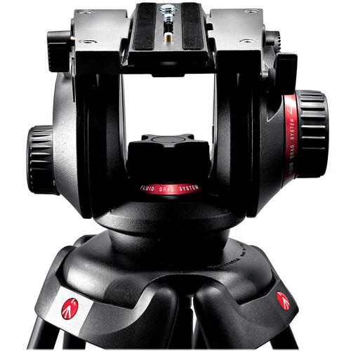 Manfrotto 535K, 504HD Fluid Video Başlıklı Karbon Profesyonel Tripod Kit